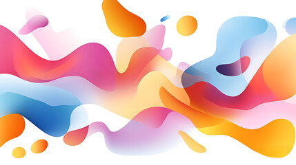 Abstract colorful background with liquid shapes. Vector illustration. 