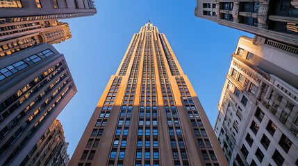 Obraz premium high rise building sky background