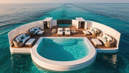 Obraz premium Infinity Pool and Ocean Views