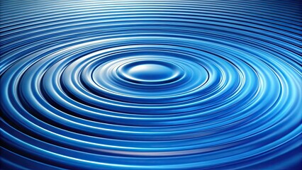 Blue concentric rings with ripple effect render , blue, concentric, rings, ripple, effect,render,abstract, design, wave