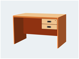 Executive Design Office Desk vector
