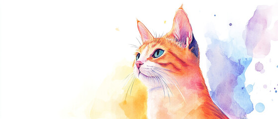 Manx Watercolor Illustration: A12 Simple Image Of a Dog