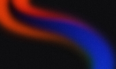 Abstract grainy gradient color flow, wave shaped backdrop design. Smooth red blue colors noisy gradient, vibrant, grain, bright, shine, glowing colors, webpage header, poster, banner