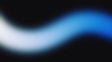 Abstract grainy gradient color flow, wave shaped backdrop design. Smooth blue gray colors noisy gradient, vibrant, grain, bright, shine, glowing colors, webpage header, poster, banner