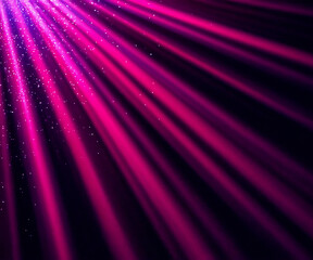 Obraz premium Purple rays and pink light beame with glitter light