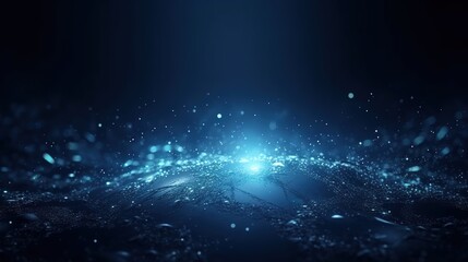 Sparkling Blue Abstract Background with Motion Effects