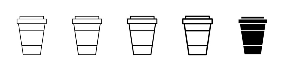 coffee icon Simple outline illustration