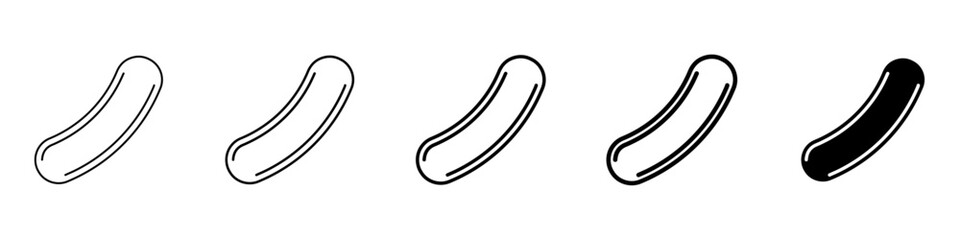 cucumber icon Simple outline illustration