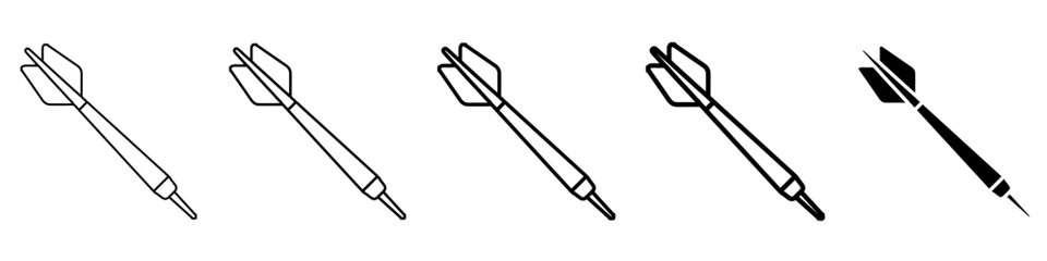 dart icon Simple outline illustration