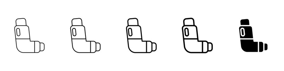 inhaler icon Simple outline illustration