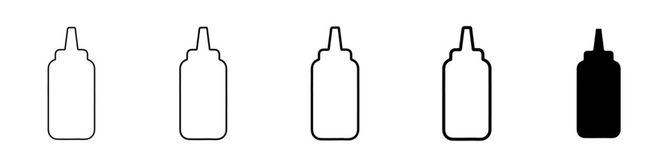 ketchup icon Simple outline illustration
