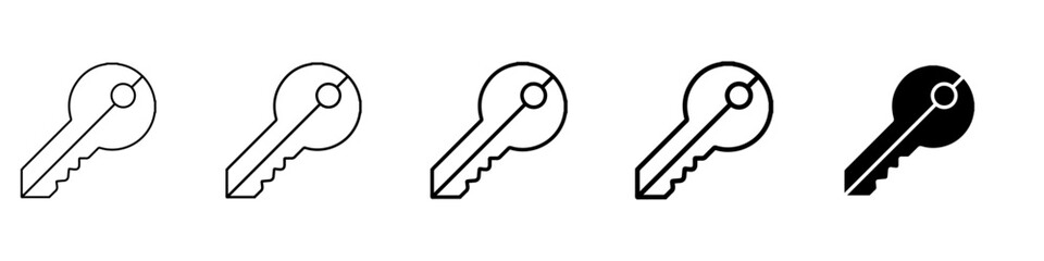 key icon Simple outline illustration
