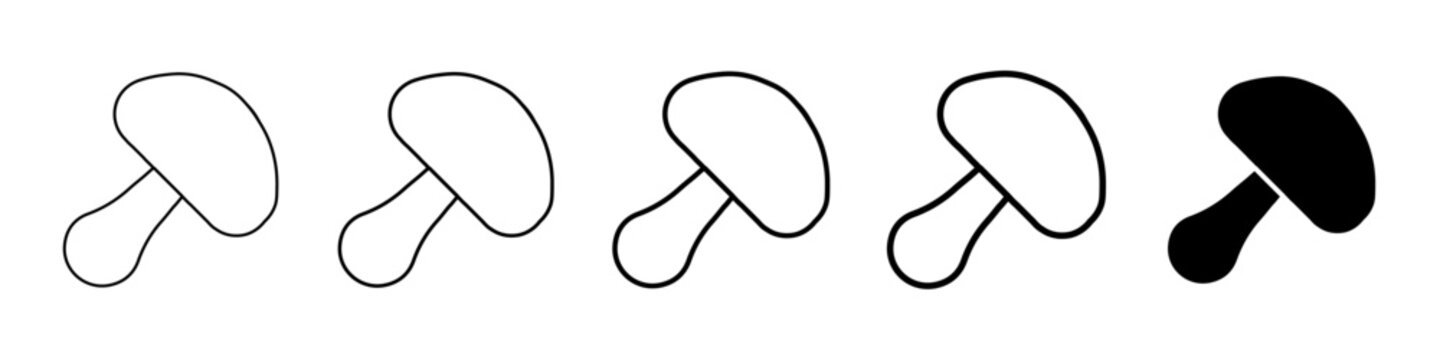 mashroom icon Simple outline illustration