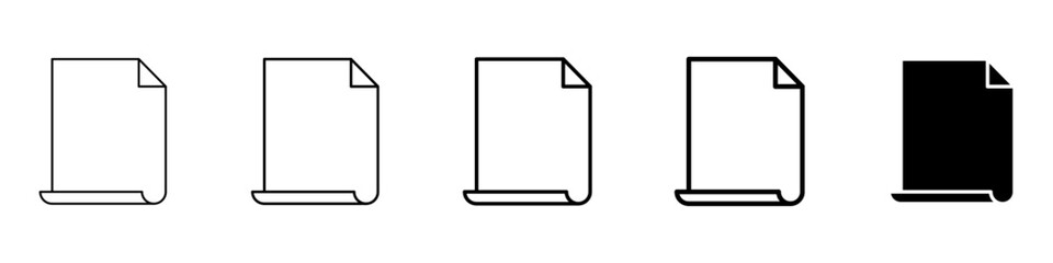 paper icon Simple outline illustration