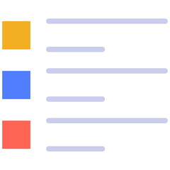 Obraz premium list flat icon