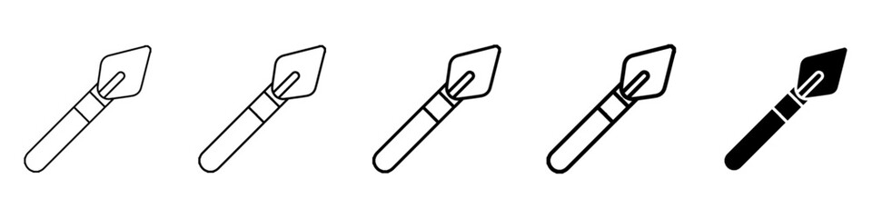 Fototapeta premium spear icon Simple outline illustration