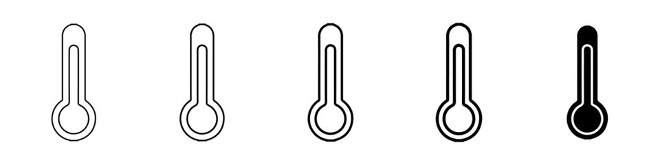 temperature icon Simple outline illustration