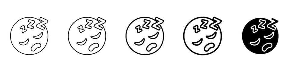tired icon Simple outline illustration