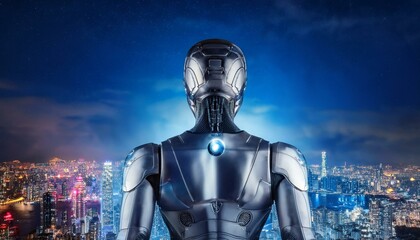 Fototapeta premium Learn about the benefits and challenges of human-robot collaboration. 