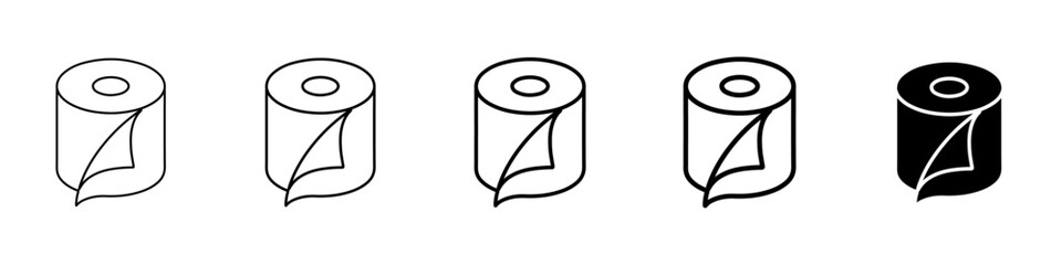 tissue roll icon Simple outline illustration