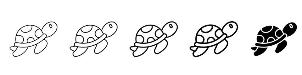 turtle icon Simple outline illustration