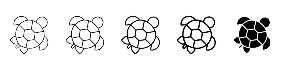 Obraz premium turtle icon Simple outline illustration
