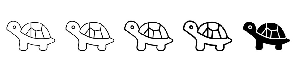 turtle icon Simple outline illustration