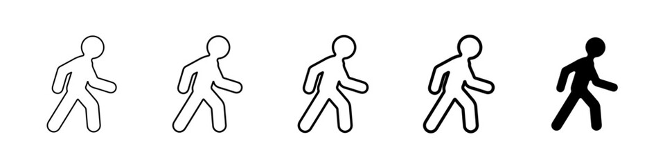 walk icon Simple outline illustration
