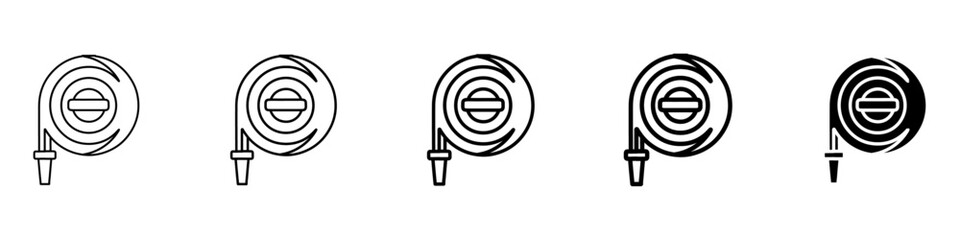 water hose icon Simple outline illustration