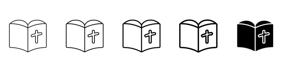 bible icon Simple outline illustration