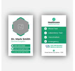Obraz premium Medical Business Card Design