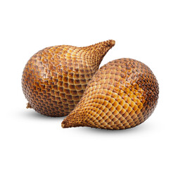 Salacca or zalacca fruit isolated on transparent background. (.PNG)