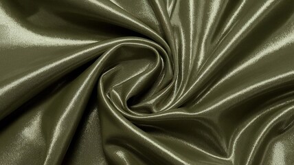 A photo of a shiny blue fabric texture against a silk background. The fabric has a smooth, shiny surface and is draped over a curved surface 