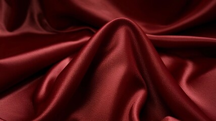 Obraz premium A photo of a shiny blue fabric texture against a silk background. The fabric has a smooth, shiny surface and is draped over a curved surface 