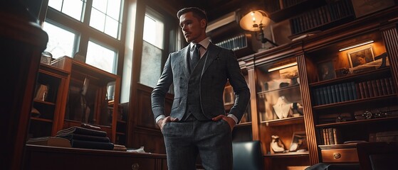 Professional tailor taking measurements at a luxury tailoring atelier to create a unique, well made suit