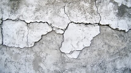 Obraz premium Weathered concrete wall texture with cracks and plaster