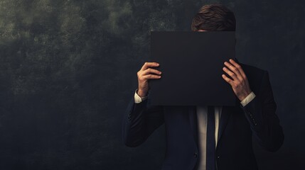 Modern sorry card with black background elegant design premium feel blank interior for heartfelt messages perfect for personal or professional apologies suitable for various occasions show since