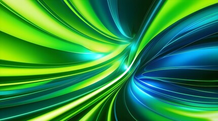abstract neon green and blue background