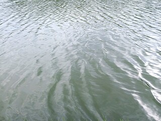 water drops on the water surface, Beautiful waves