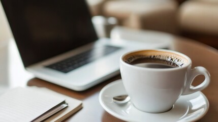 Coffee and Laptop for Software Debugging Session