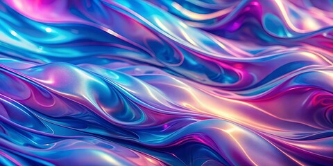 Obraz premium Abstract Symphony of Shifting Hues and Liquid Curves