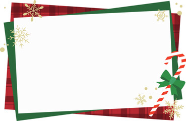 クリスマスのキャンディケイン装飾イラスト背景素材