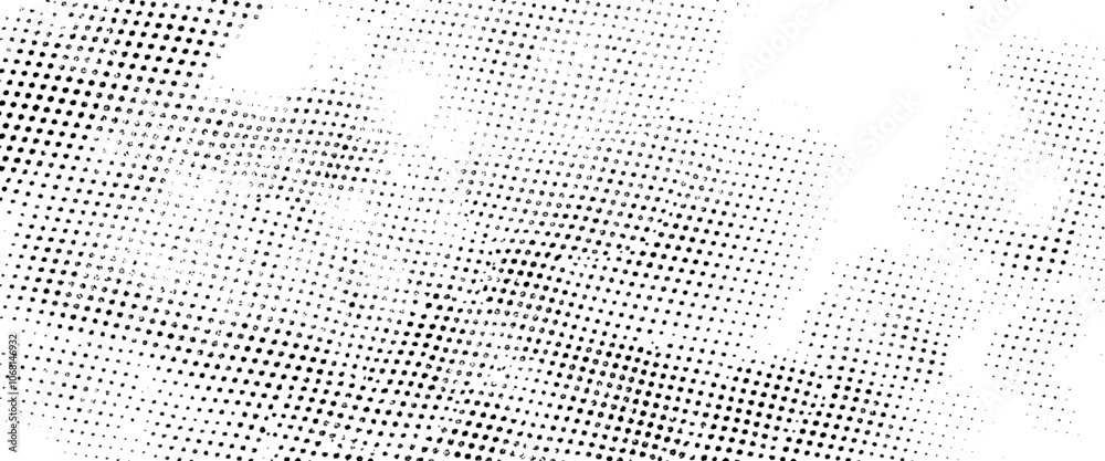 Wall mural vector grey halftone background with texture with black dots.