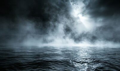 Mysterious Foggy Sea