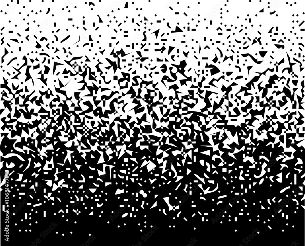 Aufkleber Abstract gradient background with random shapes.