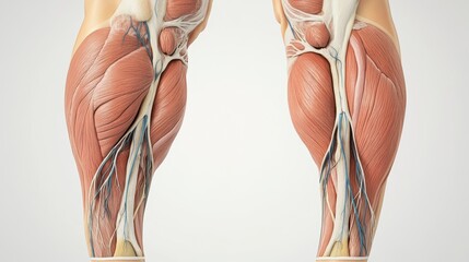 The anatomy of posterior compartment of leg picture comprises superficial and deep flexor muscle nerves artery vein bones tendons and region of popliteal fossa