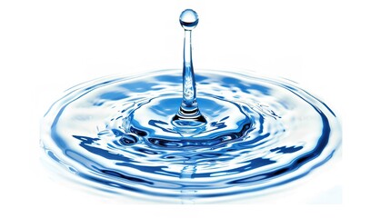 Isolating Bright Water Droplets on a White Background - a captivating and refreshing visual. The isolating bright water droplets on the white background create a striking and pure look. It gives the i