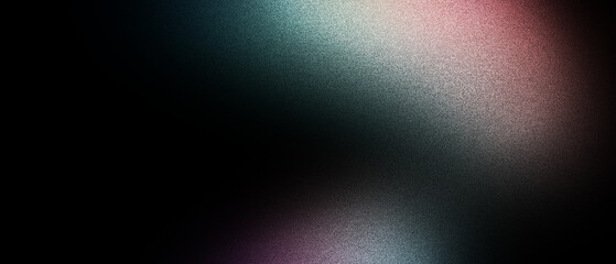 Abstract colorful gradient with noise texture and dark background