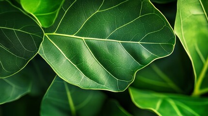 Texture of a fiddle leaf fig