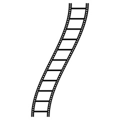 film strip on white. Film strip vector image. film icons. movies film background with flim roll. 35mm strip